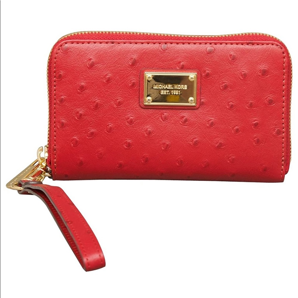 Michael Kors Red Wristlet